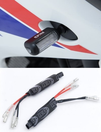 R&G LED Micro Aero Style Motorcycle Indicators with Resistors